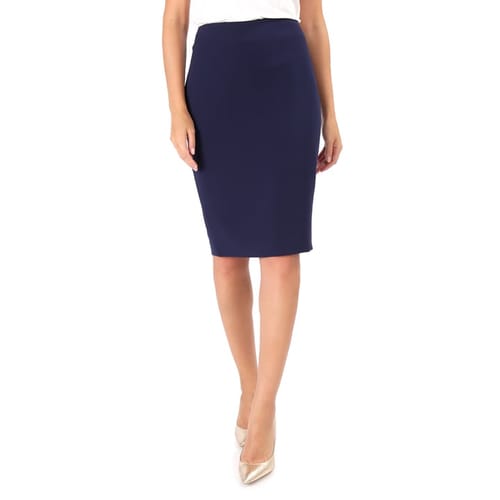 Fusta office din stofa elastica