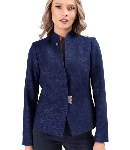 Sacou din denim stralucitor luxos de bumbac