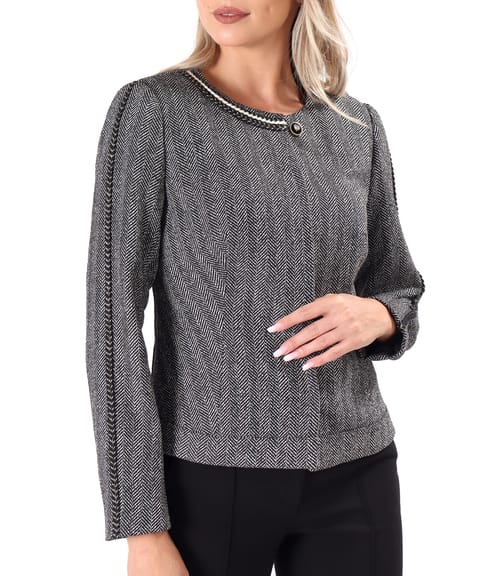 Sacou office din bucle cu bumbac