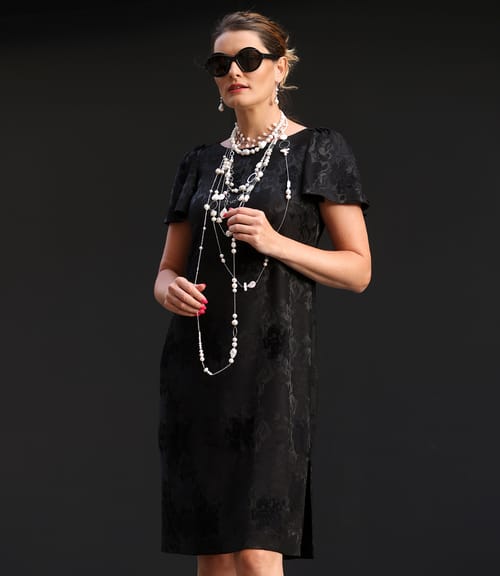 Rochie eleganta cu maneci ample scurte