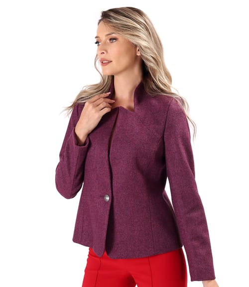 Sacou office din stofa cu lana