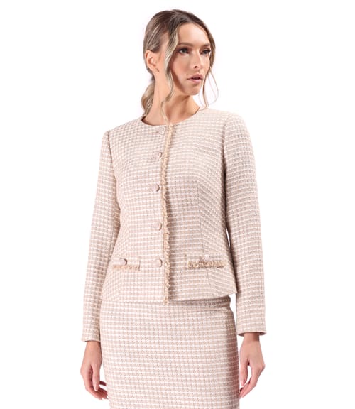 Sacou elegant din bucle cu bumbac