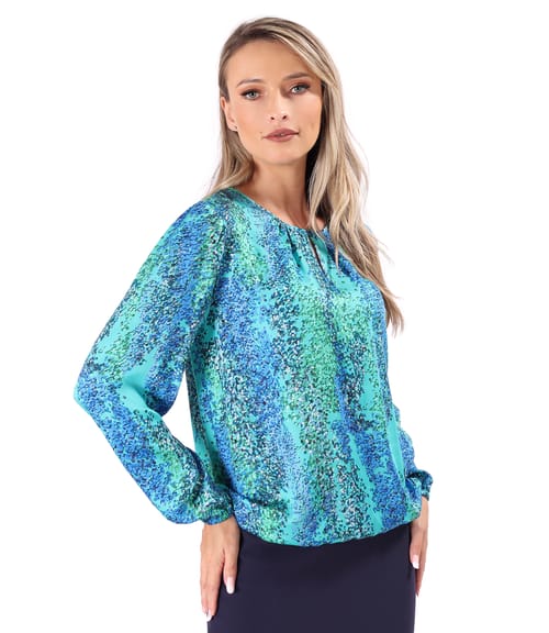 Bluza lejera din viscoza imprimata