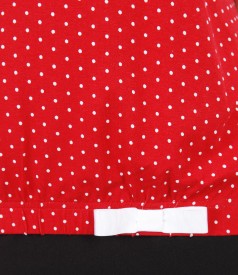 Bluza eleganta din jerse elastic cu picouri