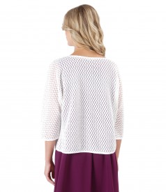 Bolero din dantela cu bumbac