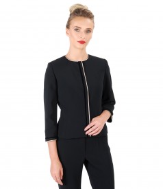 Sacou office cu garnitura si aplicatie de cristale