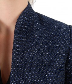 Sacou elegant din bucle cu fir de efect