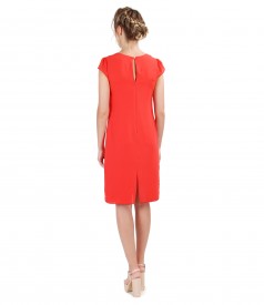 Rochie din voal cu aplicatie de cristale