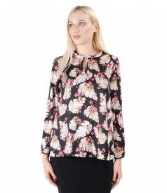 Bluza eleganta imprimata cu motive florale