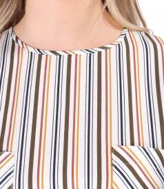 Rochie tip camasa cu cordon in talie