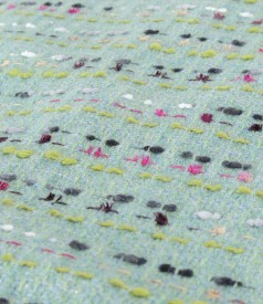 Sacou din bucle multicolor de lana