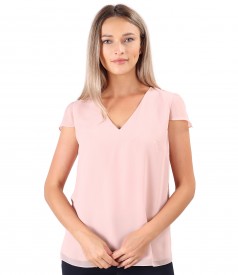 Bluza eleganta din voal uni