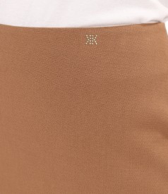 Fusta office din stofa plina elastica