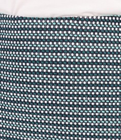 Fusta eleganta din bucle cu bumbac