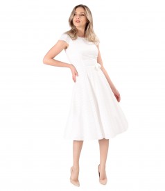 Rochie midi din broderie sparta de viscoza