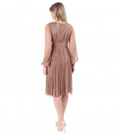 Rochie eleganta din voal de matase naturala