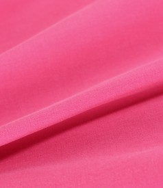 Fusta semiclos din stofa plina din tencel cu bumbac