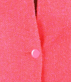 Sacou elegant din bucle cu lana si alpaca