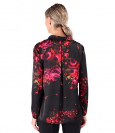 Bluza eleganta imprimata cu motive florale
