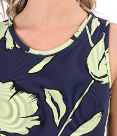 Rochie midi din jerse elastic gros