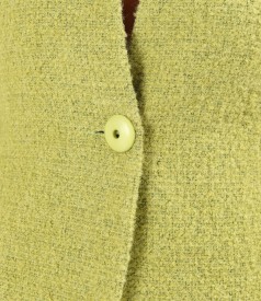 Sacou elegant din bucle cu lana si alpaca