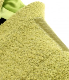 Sacou elegant din bucle cu lana si alpaca