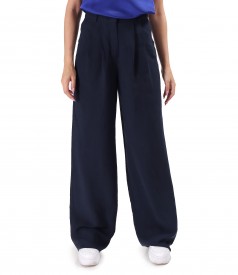 Pantaloni lejeri din tencel cu in