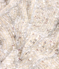 Rochie de seara din paiete nude