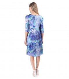 Rochie lejera din matase naturala imprimata digital