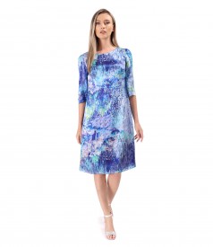 Rochie lejera din matase naturala imprimata digital