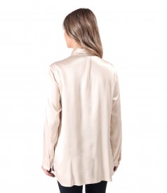 Camasa eleganta lejera din satin de viscoza