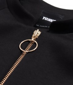 Sacou elegant din scuba cu viscoza