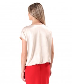 Bluza eleganta lejera din viscoza satinata