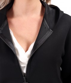 Hanorac din scuba cu viscoza