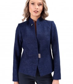 Sacou din denim stralucitor luxos de bumbac