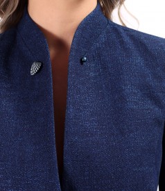 Sacou din denim stralucitor luxos de bumbac