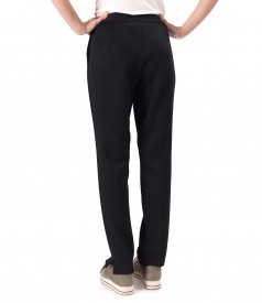 Pantaloni lejeri din scuba cu viscoza