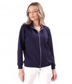 Hanorac din scuba cu viscoza