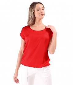 Bluza eleganta lejera din viscoza satinata