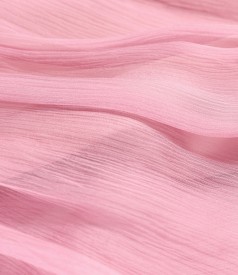 Rochie lunga din voal de matase naturala