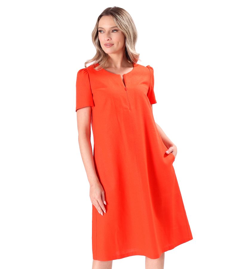 Rochie evazata cu in