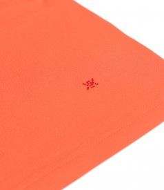 Bluza din jerse elastic cu decolteu in falduri