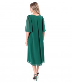 Rochie midi de ocazie din voal uni