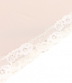 Jupa furou din saten elastic cu dantela
