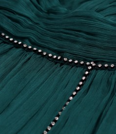 Rochie de seara lunga din voal de matase naturala