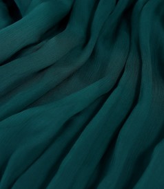 Rochie de seara lunga din voal de matase naturala