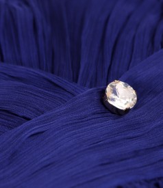 Rochie lunga din voal de matase naturala