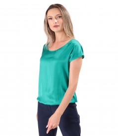 Bluza eleganta lejera din viscoza satinata