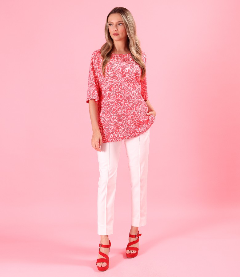 Bluza oversize cu pantaloni pana