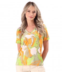 Bluza din jerse elastic de viscoza